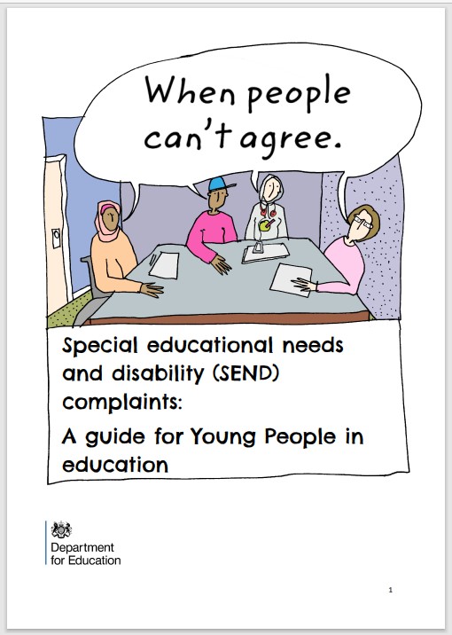 A guide for Young people to understand how to challenge decisions made regarding their SEND