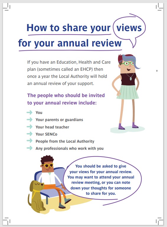 Easy Read Annual Review document